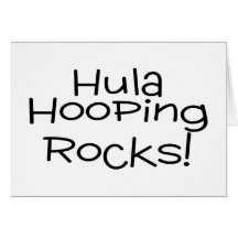 Hula Hooping Rocks Greeting Card