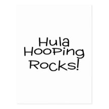 Hula Hooping Rocks Post Card