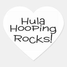 Hula Hooping Rocks Sticker
