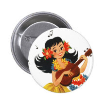 Hula Hula Girl Pin