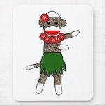 Hula Sock Monkey Mousepad