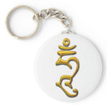 Hum - Enlightened Mind - Gold keychains