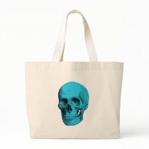 Human Anatomy Skull Tote Bags