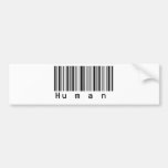 Human Barcode Really Scans! Bumper Stickers