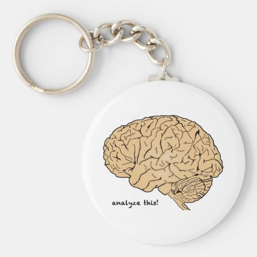 Human Brain: Analyse This! Key Chain