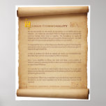 Human Commonality Scroll Poster posters
