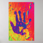 Human Hand Modern Protest Print Poster