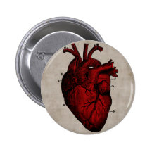 Human Heart Button