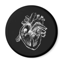Human Heart Refrigerator Magnets