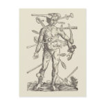 Human Pincushion postcards