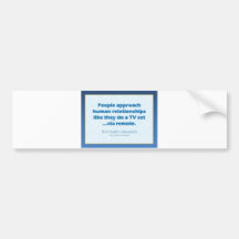 Human Relationships Bumper Sticker