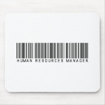 Human Resources Mgr Bar Code Mousepads