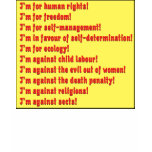 Human rights t-shirts