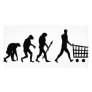 human shopping evolution photo card