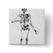 Human Skeleton Buttons