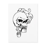 Human Skull Postcard