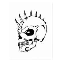Human Skull Postcard