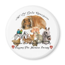 Humane Society All God's Creatures Animal Support Magnet