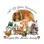 Humane Society All God's Creatures Animal Support t-shirts