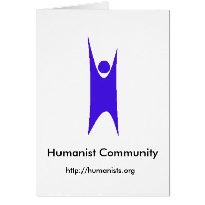 Humanism_blue_88x270, Humanist Community, http:... Greeting Cards by shmooth