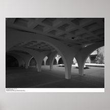 Humanities Building Arches, March 1966 Print