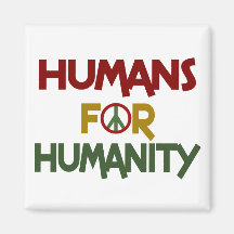 Humans For Humanity Custom Fridge Magnets