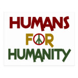Humans For Humanity Custom Post Cards