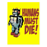Humans Must Die Postcards