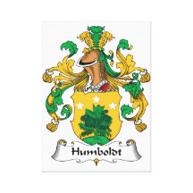 Humboldt Family Crest Gallery Wrap Canvas