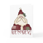 Humbug Santa Christmas Card