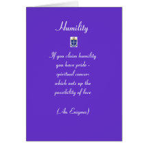 Humility - Card - Diocese