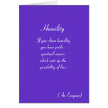 Humility - Card - Text
