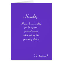 Humility - Card - Text