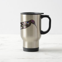 HUMMING BIRD PRPL AND BLUE MUGS