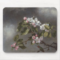 Hummingbird and Apple Blossoms Martin J. Heade Mousepads