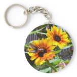 Hummingbird and Sunflowers keychains