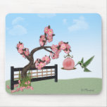 Hummingbird Blossoms Mouse Mats