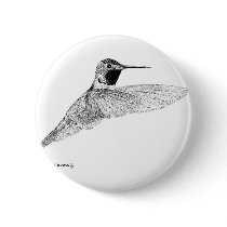 Hummingbird Button