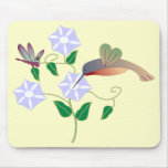 Hummingbird & Dragonfly Mousepad