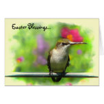 Hummingbird Easter Card
