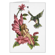 Hummingbird Fairy Cards