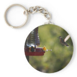 Hummingbird Feeding Time keychains