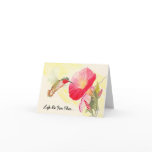 Hummingbird & Flower Sweet Summer's Day Note Card