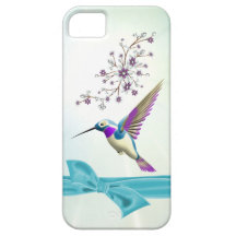 Hummingbird Flowers Ribbon Case-Mate iPhone 5 iPhone 5 Cases