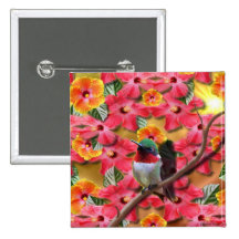 Hummingbird Haven Pins