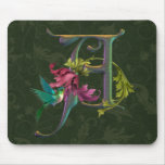 Hummingbird Monogram A mousepads