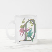 Hummingbird Monogram D Coffee Mug