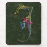 Hummingbird Monogram J mousepads
