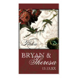 Hummingbird Protea Burgundy - Favour Gift Tags business cards