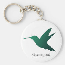 Hummingbird Silhouette Keychain